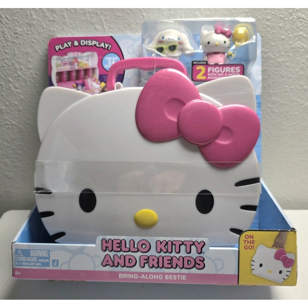 New In Box Hello Kitty & Friends Bring-Along Bestie Travel Case Playset 2 Figure